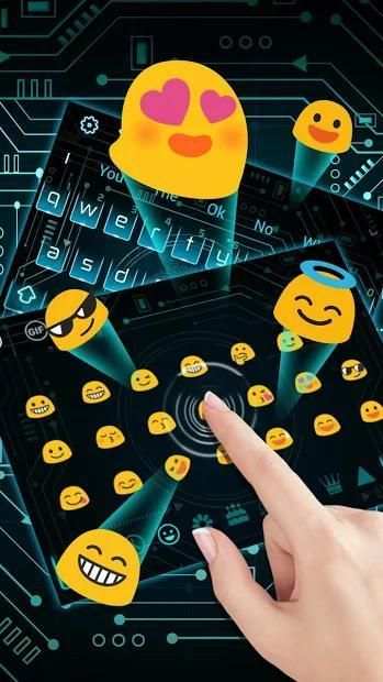 Fingerprint Scanner Keyboard Theme screenshot 2