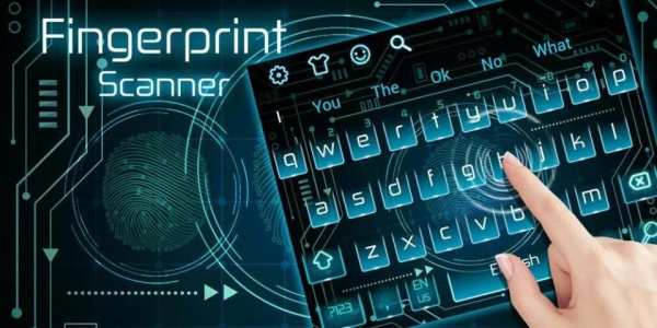 Fingerprint Scanner Keyboard Theme screenshot 1