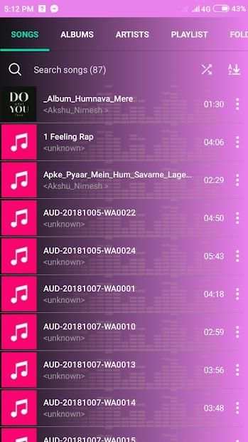 Music Player / Free Unlimited Songs Play screenshot 2