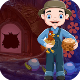 Best Escape Game 585 Chicken Farming Man Rescue आइकन
