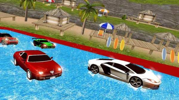 Water Slide Car Racing adventure 2019 screenshot 5