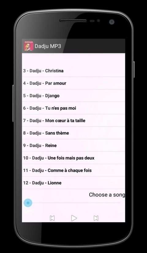 Dadju MP3 स्क्रीनशॉट 2