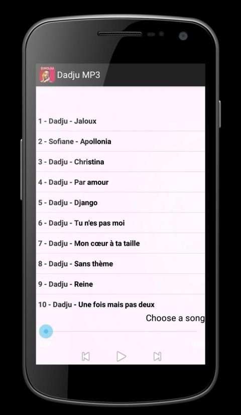 Dadju MP3 स्क्रीनशॉट 3
