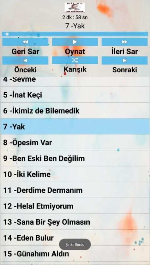 Bilal SONSES Şarkıları (İnternetsiz) screenshot 2