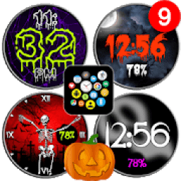 Halloween Watch Face Pack - Now Free आइकन