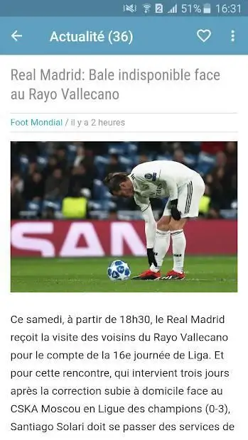 Actu Real Madrid - Actualités Madrid screenshot 1
