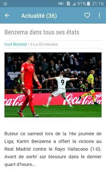 Actu Real Madrid - Actualités Madrid screenshot 2