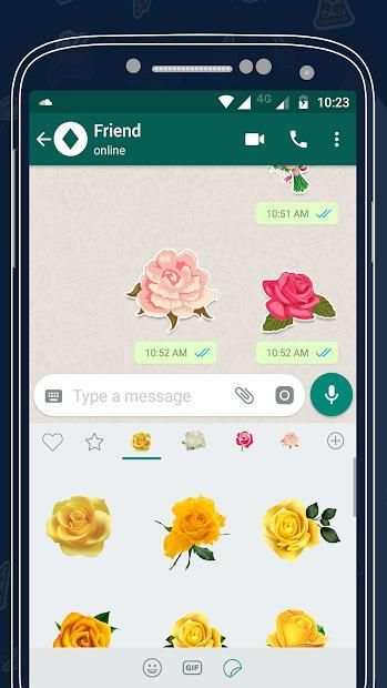 Rose Sticker For Whatsapp स्क्रीनशॉट 1