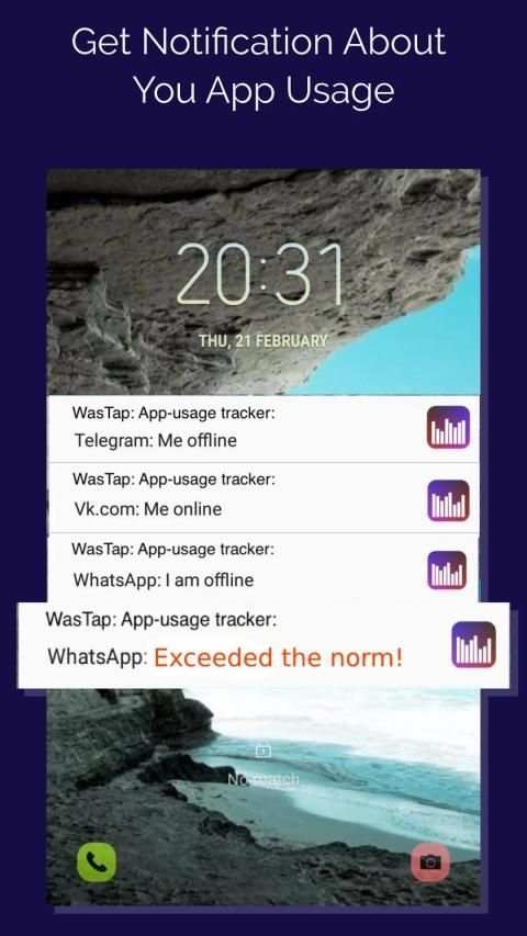 WasTap: Online App Usage Tracker for WhatsApp screenshot 3