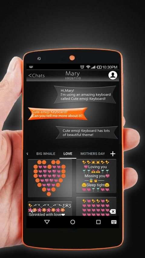 Simple Type Emoji Keyboard screenshot 1