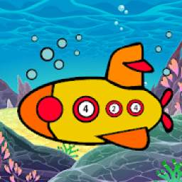 Aquatic Vehicles Color by Number - Adult Coloring