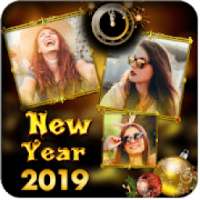 New Year Photo Collage Photo Frame Maker