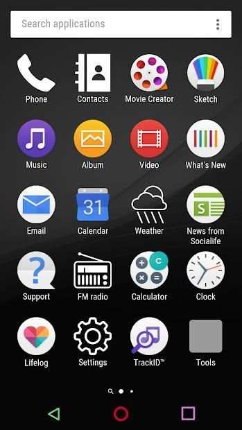 Black theme for XPERIA स्क्रीनशॉट 3