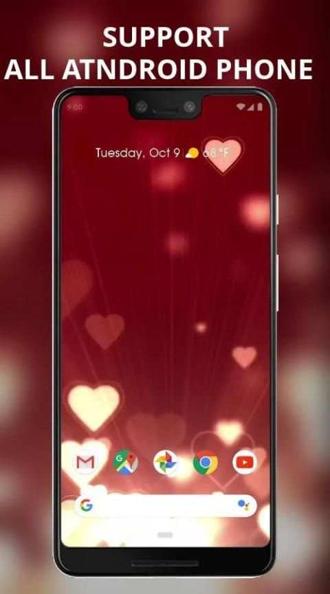 Full screen love live wallpaper | beautiful स्क्रीनशॉट 1