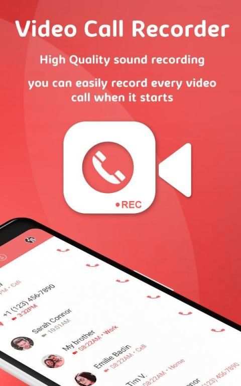 Video Call Recorder & Call Recording Software स्क्रीनशॉट 2