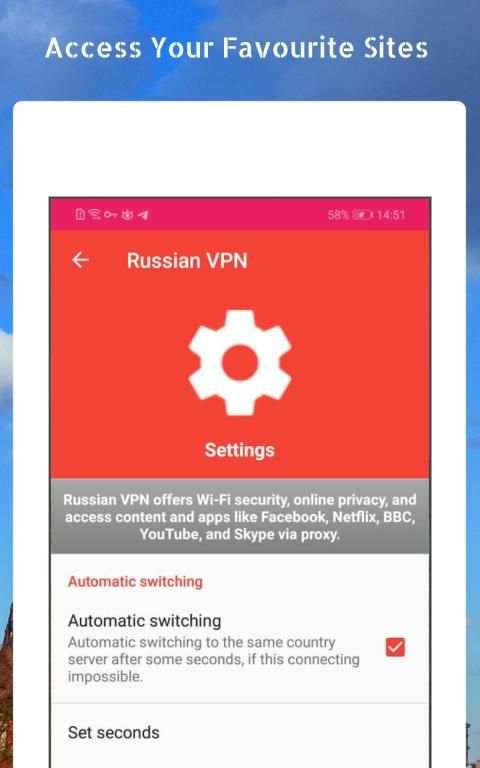 Free Vpn Russia - Get Russian IpVpn ** screenshot 3