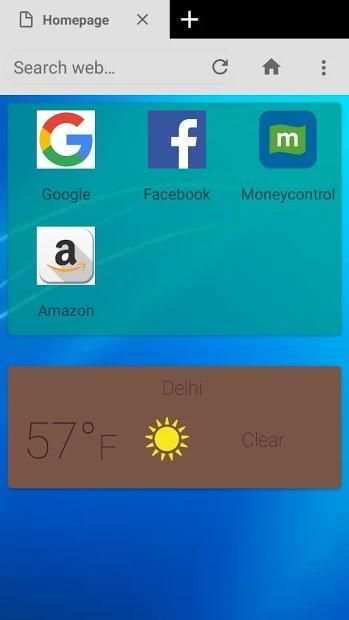 Modi Browser स्क्रीनशॉट 1