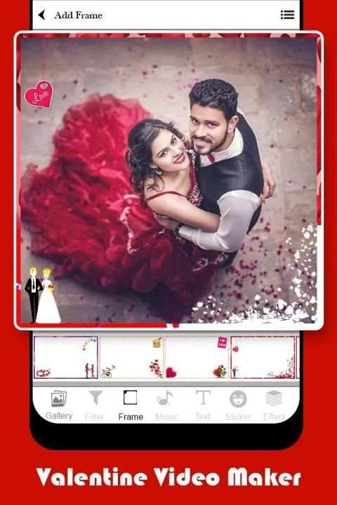 Valentine Video Maker स्क्रीनशॉट 5