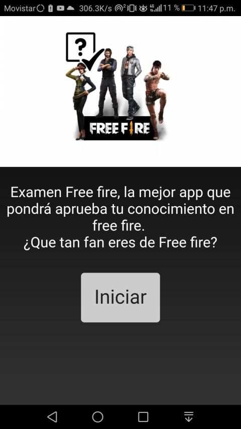Examen Free Fire स्क्रीनशॉट 2