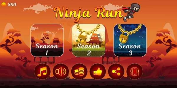Ninja Run Game screenshot 1
