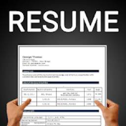 Free resume builder CV maker templates formats app