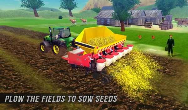 Real Tractor Farmer Sim Drive - Farming Games 2019 screenshot 1