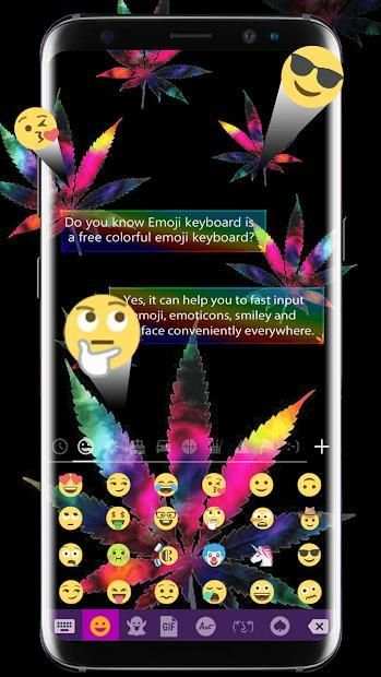 Weed Rasta Keyboard for Android GO* screenshot 1