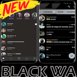 wa black ios dark icon
