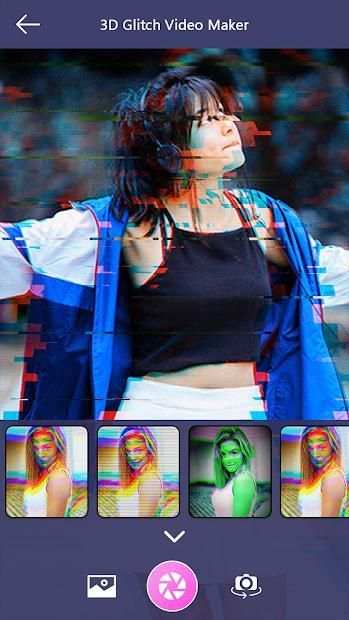 3D Glitch Video Maker - Glitch Photo Effects screenshot 1