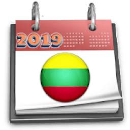 Lithuanian Calendar 2019