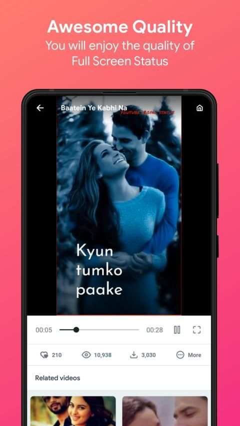 Video Songs Status (Lyrical Videos) - VidJoy screenshot 1