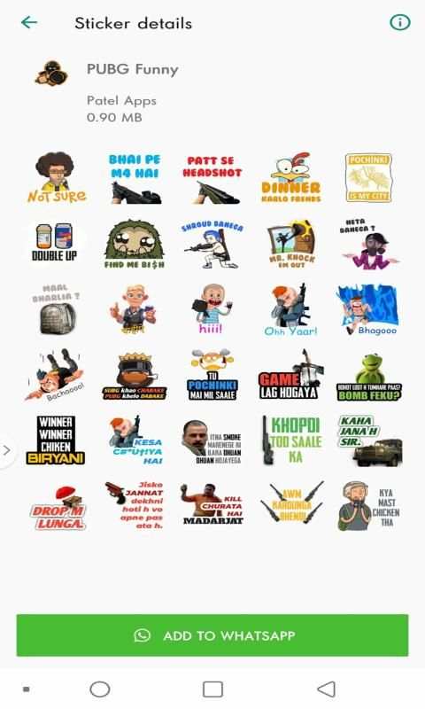 PUB-G Game Lovers Sticker Pack For WA-Stickers App स्क्रीनशॉट 10