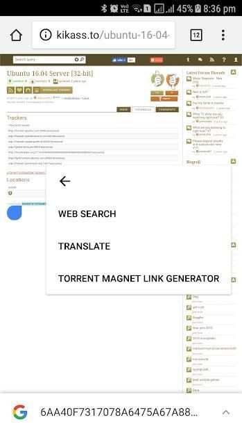 Torrent Magnet Link Generator screenshot 1