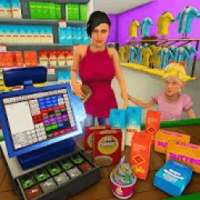 simulator kasir supermarket: game belanja logo