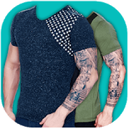 Men T-Shirt Designs Photo Montage आइकन