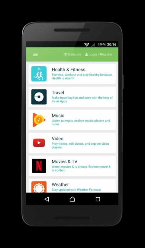 Mobile App Store screenshot 1