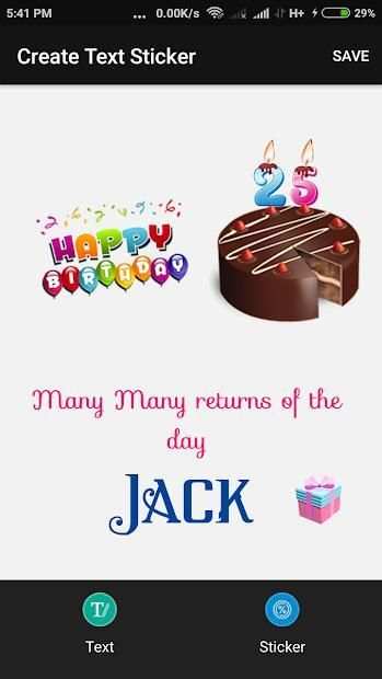 Text Sticker Maker for Whatsapp - Birthday - Love स्क्रीनशॉट 2