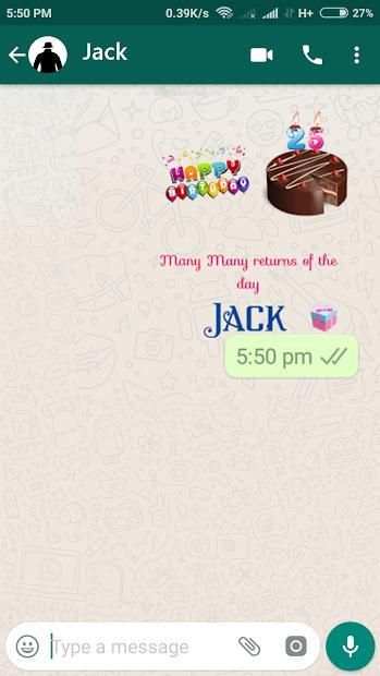 Text Sticker Maker for Whatsapp - Birthday - Love स्क्रीनशॉट 1