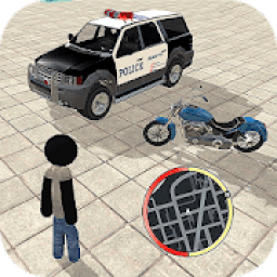 Stickman Boss Rope Hero Police Crime Simulator आइकन