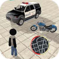 Stickman Boss Rope Hero Police Crime Simulator