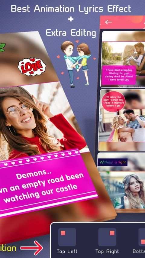 My Photo English Lyrical Video Status Maker Music स्क्रीनशॉट 4