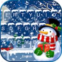 Cute Christmas Snowman Keyboard Theme