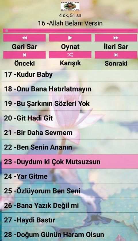 İsmail YK Şarkıları ( İnternetsiz 40 Şarkı ) 3 تصوير الشاشة