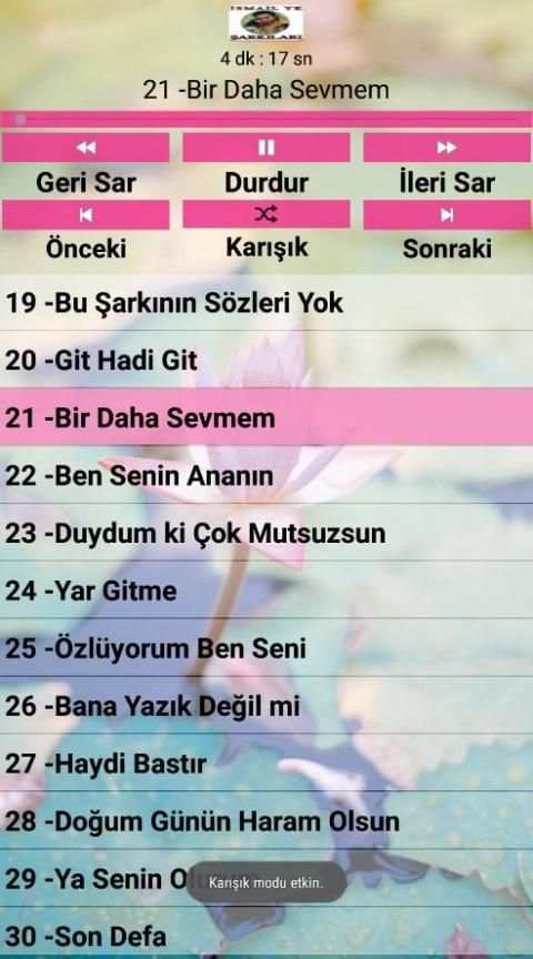 İsmail YK Şarkıları ( İnternetsiz 40 Şarkı ) 1 تصوير الشاشة
