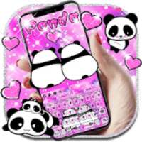 Pink Love Panda keyboard