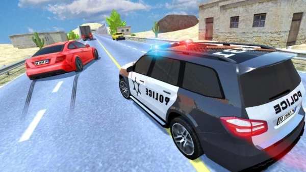 Police Car Driving Traffic स्क्रीनशॉट 2