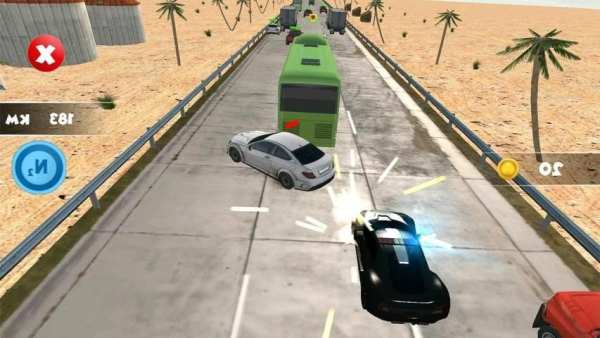 Police Car Driving Traffic स्क्रीनशॉट 1