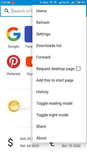 4G Boost Browser screenshot 2