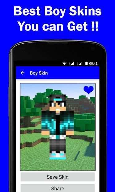 HD Boy Skins for Minecraft PE screenshot 2