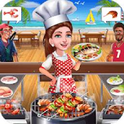 Super Chef Beach Bbq Kitchen Story Cooking Games